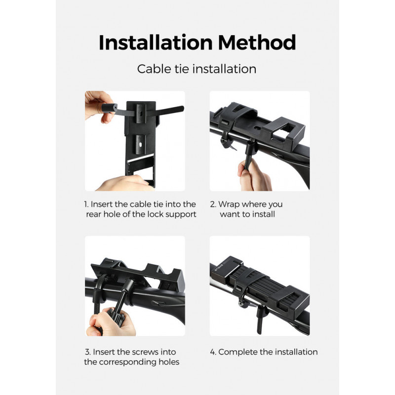 Candado para bicicleta plegable