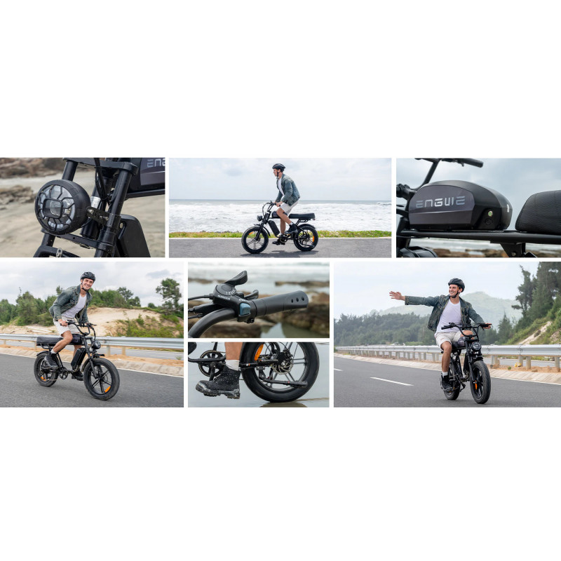 ENGWE M1 Bicicleta Eléctrica | 170KM Autonomía | Doble Batería 1373Wh | Certificada UE