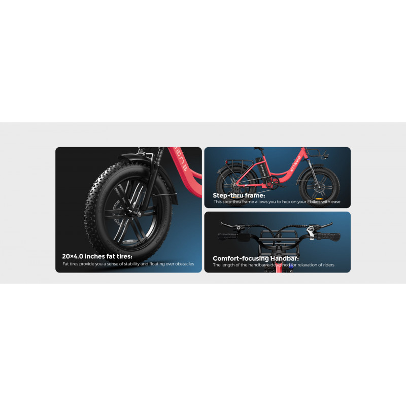 Bicicleta Eléctrica | 140KM Autonomía | Batería Extraíble 36V/15.6Ah | Shimano 7 Velocidades | Plegable